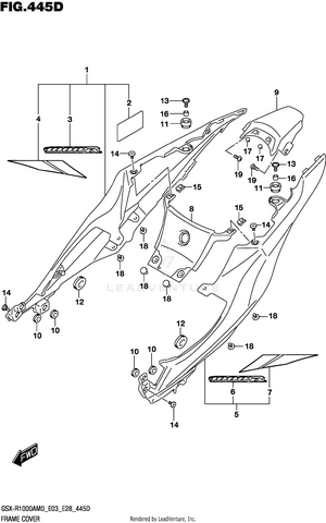 Frame Cover (gsx-r1000ra) Schematic