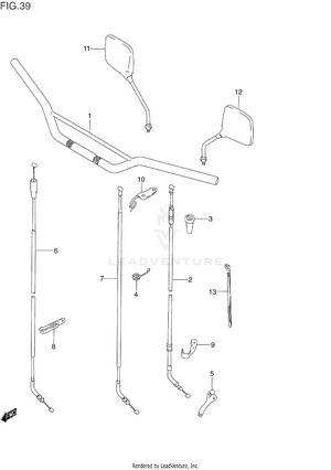 Handlebar (model L/m) Schematic