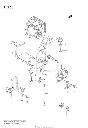 Hydraulic Unit (gsf1250sak7/sak8/sak9) Schematic