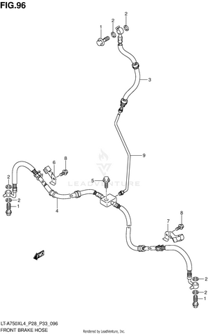 Front Brake Hose Schematic