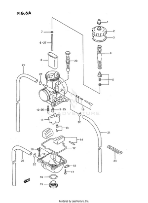 Carburetor (model P/r/s/t) Schematic