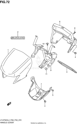 Handle Cover (lt-a750xzl4 P33) Schematic