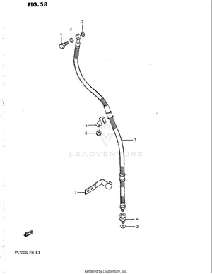 Front Brake Hose Schematic