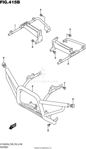 Footrest (lt-f400fl6 P33) Schematic