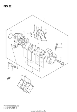 Front Caliper Schematic