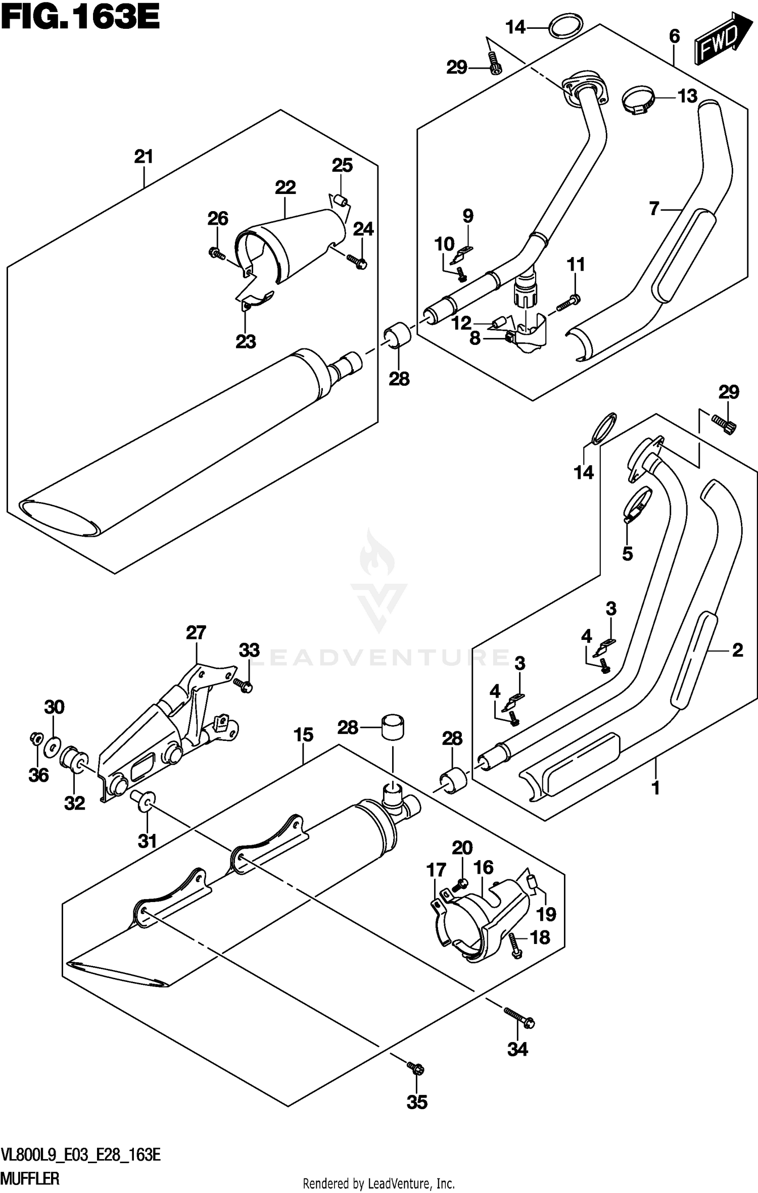 MUFFLER (VL800TL9 E28)