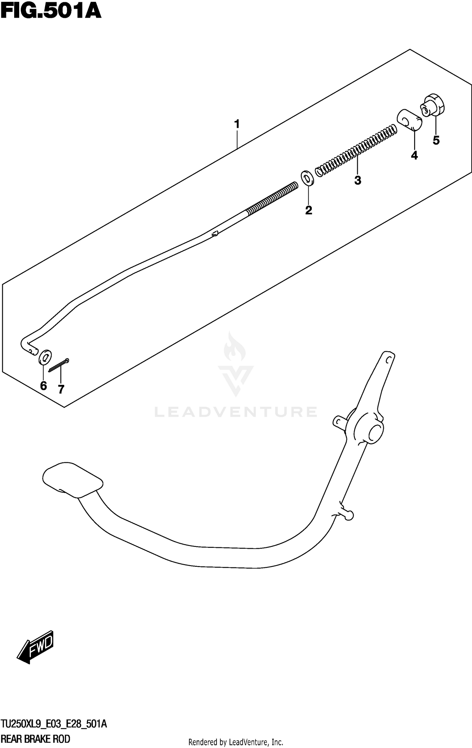 REAR BRAKE ROD