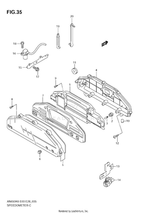 Speedometer (an650ak6) Schematic