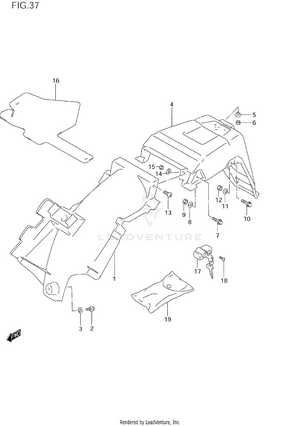 Rear Fender Schematic