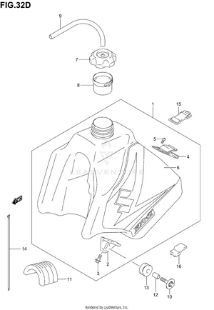 Fuel Tank (model K5) Schematic