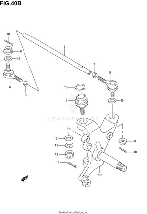 Steering Knuckle (model K5/k6) Schematic
