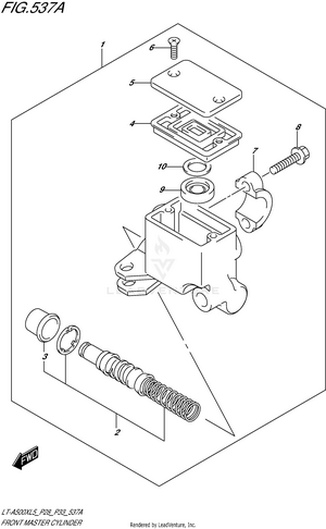 Front Master Cylinder Schematic