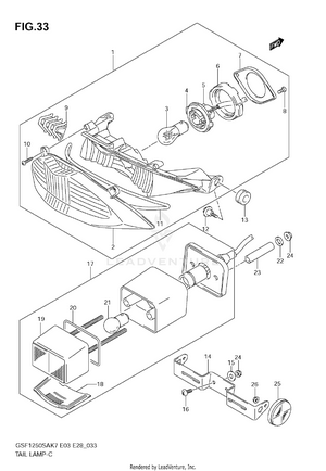 Rear Combination Lamp Schematic