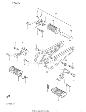 Footrest Schematic