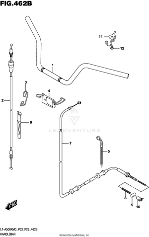 Handlebar (lt-a500xm0 P28) Schematic