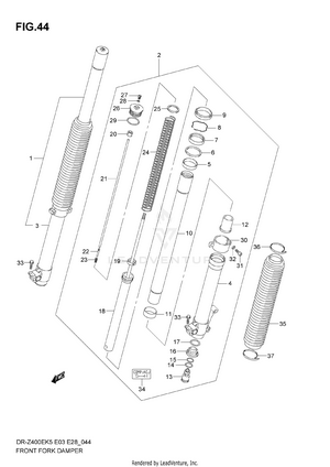 Front Fork Damper Schematic