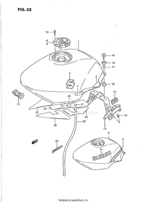 Fuel Tank (model K/l) Schematic