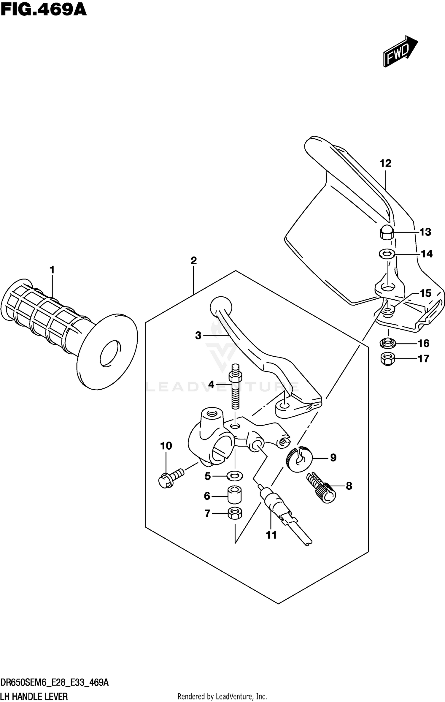 LH HANDLE LEVER