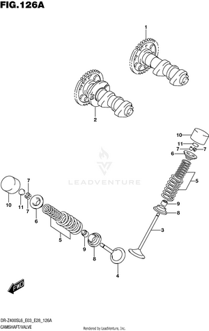 Camshaft/valve Schematic