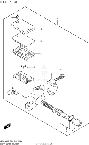Rear Master Cylinder Schematic