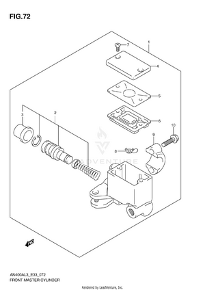 Front Master Cylinder Schematic