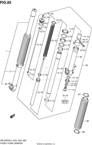 Front Fork Damper Schematic