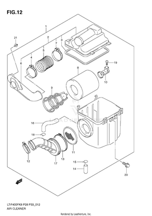 Air Cleaner (lt-f400fk8/fk9/ful0) Schematic