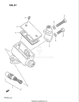 Front Master Cylinder Schematic
