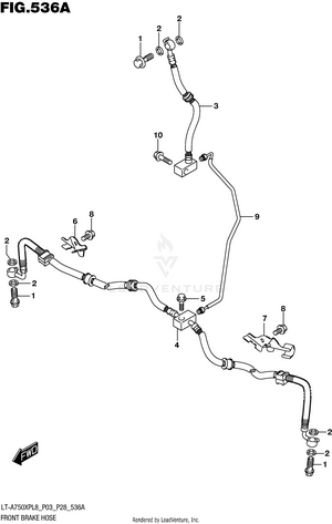 Front Brake Hose Schematic