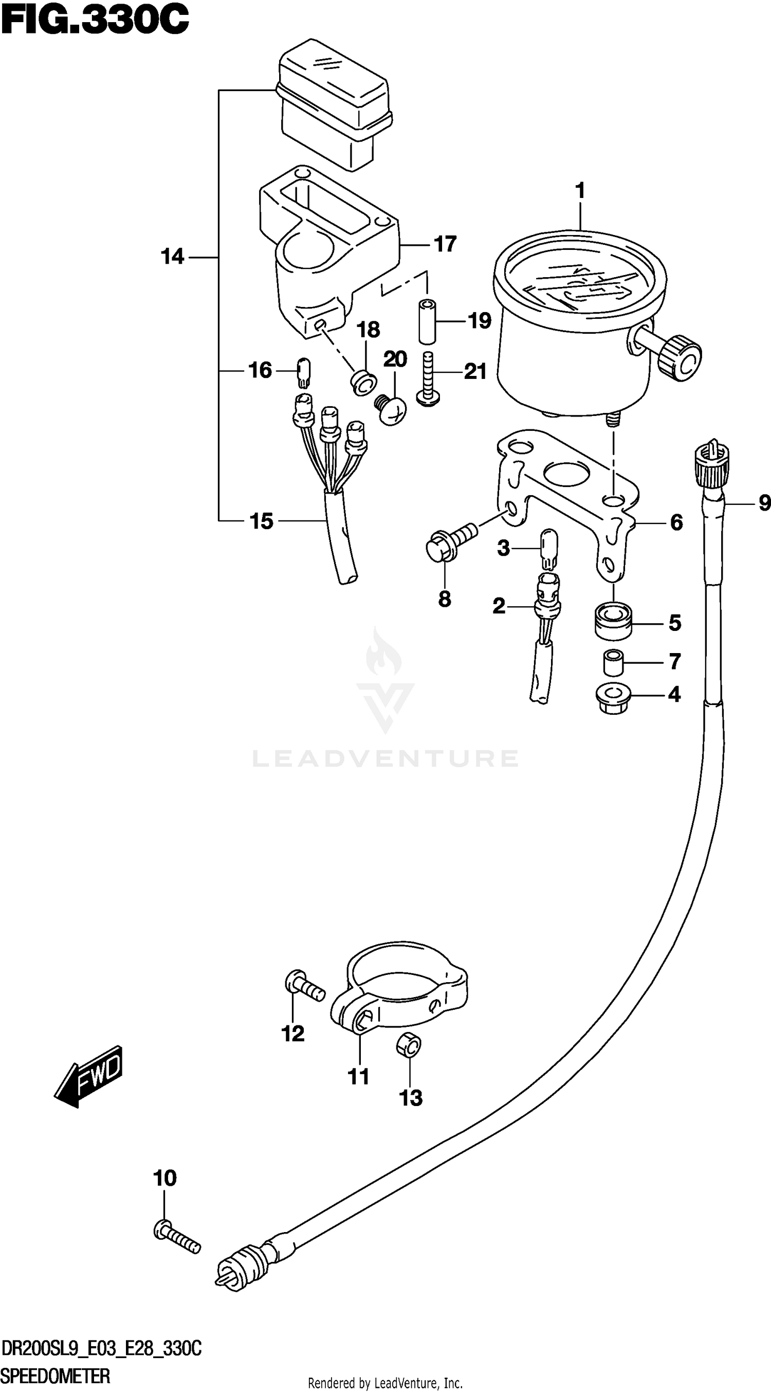 SPEEDOMETER (DR200SL9 E33)