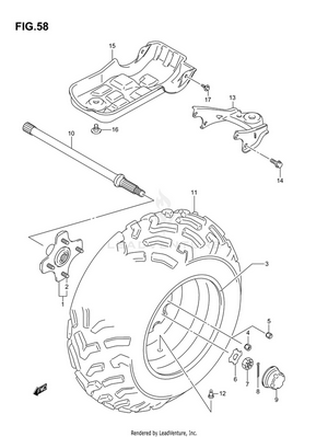 Left Rear Wheel Schematic