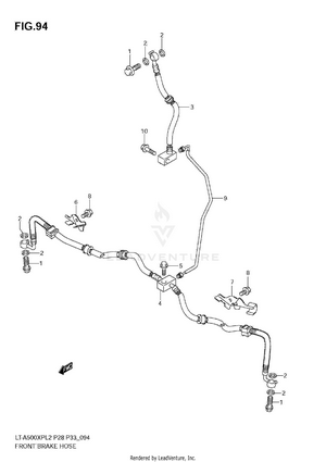 Front Brake Hose Schematic