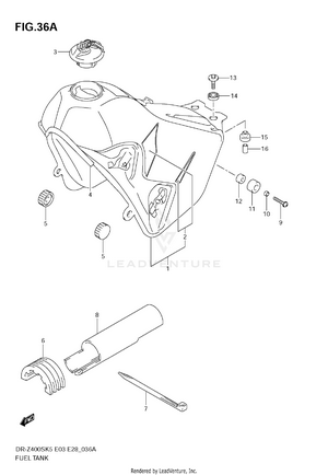 Fuel Tank (model K9) Schematic