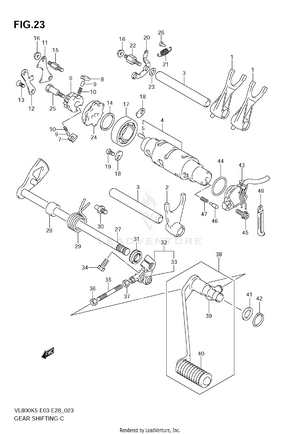 Gear Shifting (model K5/k6/k7/k8) Schematic