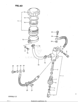 Rear Master Cylinder Schematic