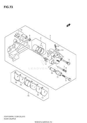 Rear Caliper Schematic