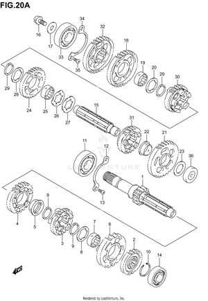 Transmission (model K5) Schematic