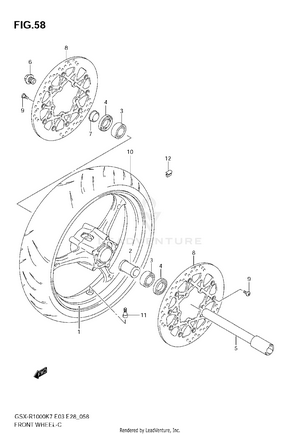 Front Wheel Schematic