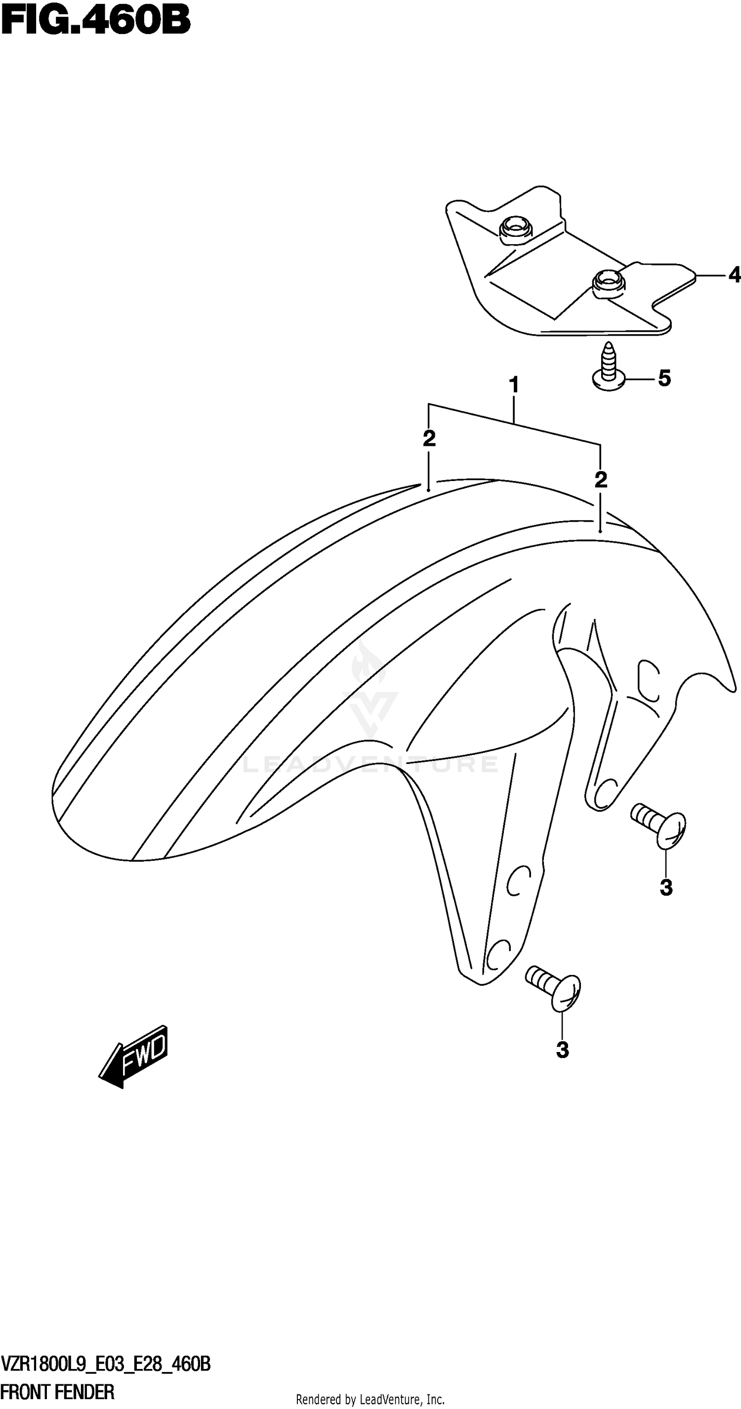 FRONT FENDER (VZR1800BZL9 E03) (AJP)