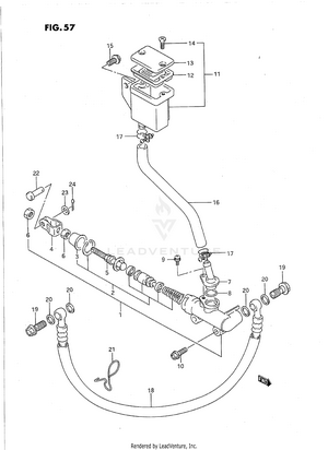 Rear Master Cylinder Schematic
