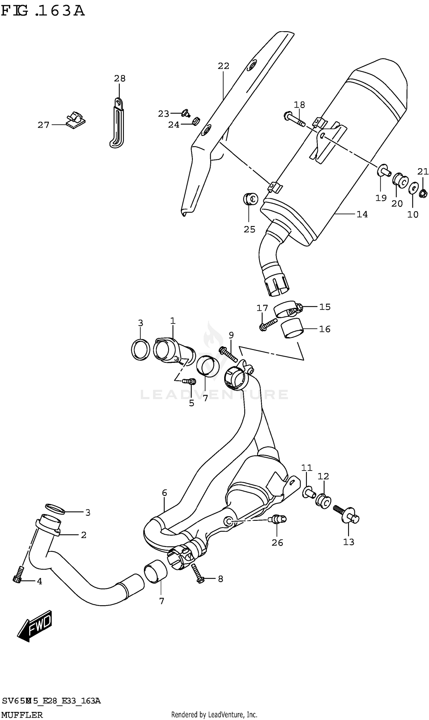 MUFFLER (SV650A)