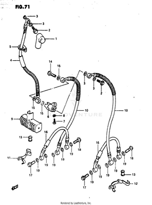 Front Brake Hose Schematic