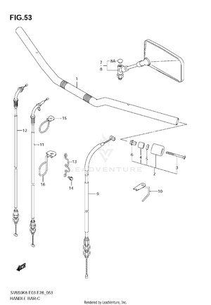 Handlebar (sv650/a) Schematic