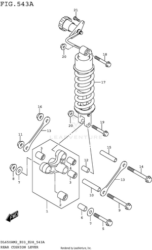 Rear Cushion Lever Schematic