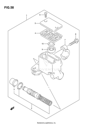 Front Master Cylinder Schematic