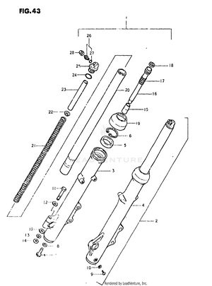 Front Fork (model T) Schematic