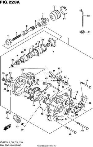 Final Bevel Gear (front) Schematic