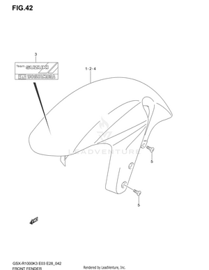 Front Fender Schematic