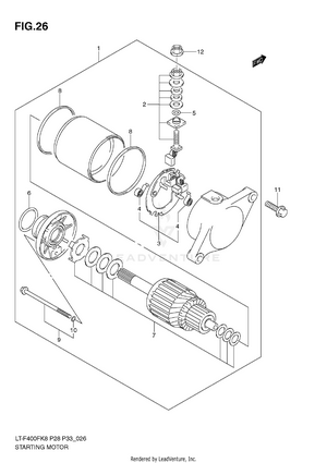 Starting Motor (model K8/k9) Schematic