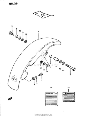Rear Fender Schematic